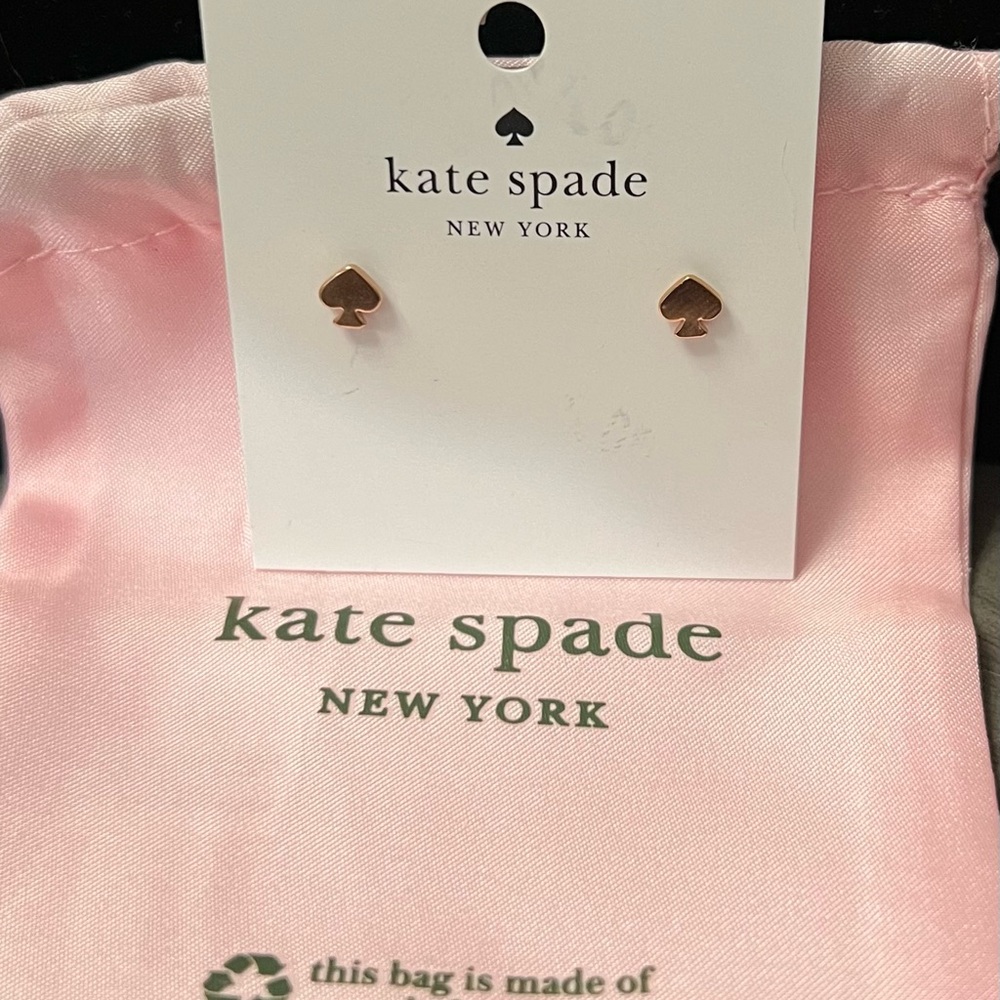 Kate Spade Mini Studs - Rose Gold NWT W/ Dust Bag - Picture 4 of 5